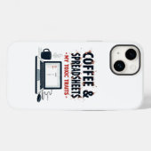 Kaffee & Spreadsheets: Meine toxischen Eigenschaft Case-Mate iPhone Hülle (Rückseite (Horizontal))