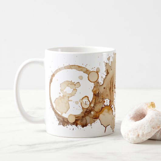 Kaffee-Spritzer Kaffeezubereitung Tasse (Mit Donut)