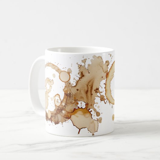 Kaffee-Spritzer Kaffeezubereitung Tasse (Vorderseite Links)