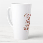 Kaffee Sprüche Typografie Milchtasse (Linke Ecke)