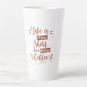 Kaffee Sprüche Typografie Milchtasse (Vorderseite)