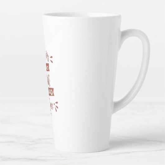 Kaffee Sprüche Typografie Milchtasse (Rechts)