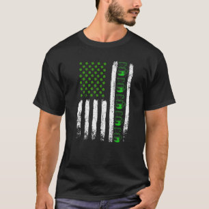 Kaffee St Patrick's Day Vintag Irish American Fla T-Shirt