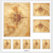 Kaffee-Star Aufkleber (Blatt)