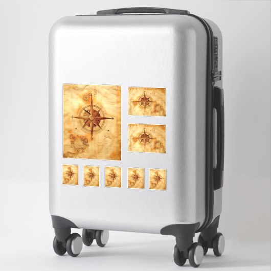 Kaffee-Star Aufkleber (Koffer)