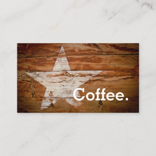 Kaffee Star Loyalty Coffee Punch Card Treuekarte (Vorderseite)