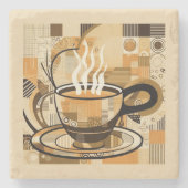 Kaffee Steinuntersetzer (Vorderseite)