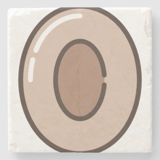 Kaffee Steinuntersetzer (Vorderseite)