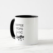 KAFFEE STOPPT G-LOC TASSE (Vorderseite Links)