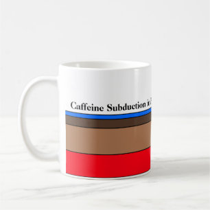 Kaffee-Subduktion im Gange Kaffeetasse