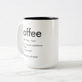 Kaffee - Substantiv - Zweifarbige Tasse (Vorderseite Links)