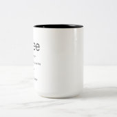 Kaffee - Substantiv - Zweifarbige Tasse (Mittel)