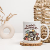 Kaffee-Sucht Skelett-Tasse Kaffeetasse