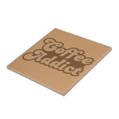 Kaffee-Süchtiger Fliese (Seite)