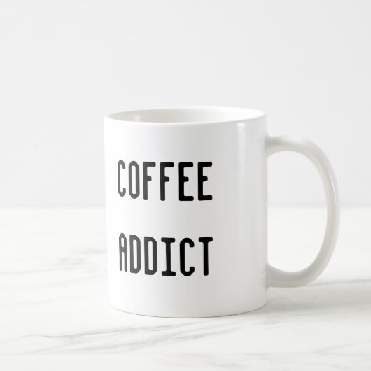 KAFFEE-SÜCHTIGER KAFFEETASSE (Rechts)