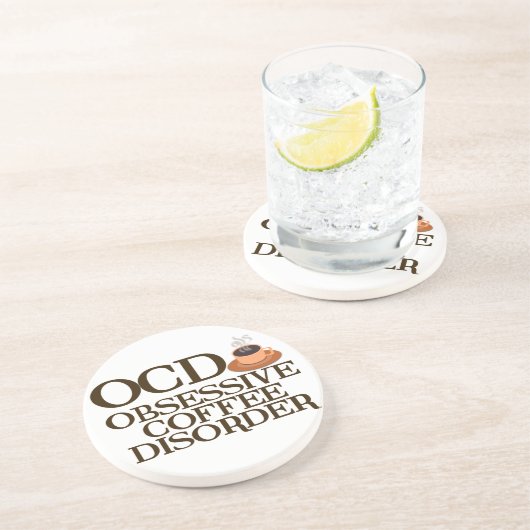 Kaffee-Süchtiger Untersetzer (Seite)