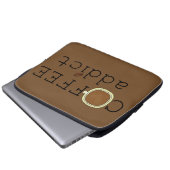 Kaffee-Süchtiger - wählen Sie Farbe Laptopschutzhülle (Vorne Knopf)