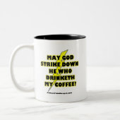 KAFFEE-SÜNDEN ZWEIFARBIGE TASSE (Links)