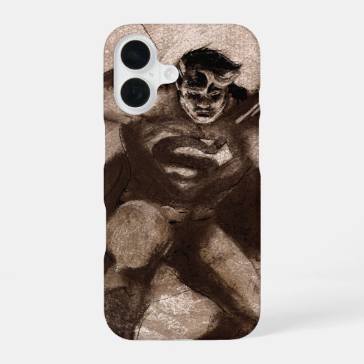 Kaffee-Supermann iPhone 16 Hülle (Rückseite)