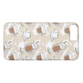Kaffee, süßes Muster Case-Mate iPhone Hülle (Rückseite (Horizontal))