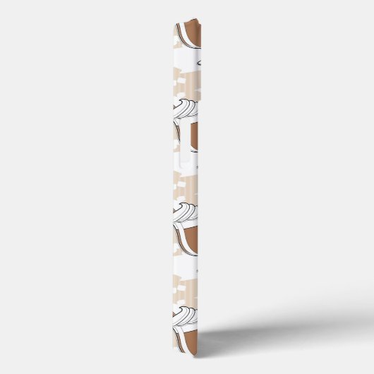 Kaffee, süßes Muster Case-Mate iPhone Hülle (Rückseite / Rechts)