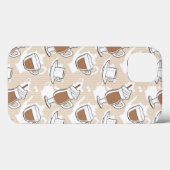 Kaffee, süßes Muster Case-Mate iPhone Hülle (Rückseite (Horizontal))