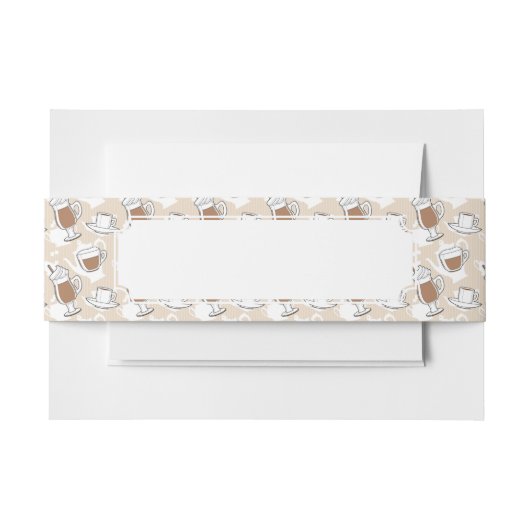 Kaffee, süßes Muster Einladungsbanderole (Vorderseite Beispiel)