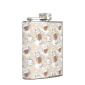 Kaffee, süßes Muster Flachmann (Rechts)