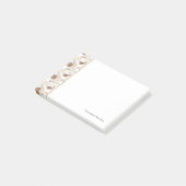 Kaffee, süßes Muster Post-it Klebezettel (angewinkelt)