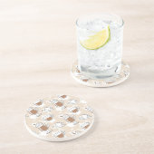 Kaffee, süßes Muster Sandstein Untersetzer (Seite)