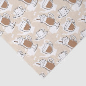 Kaffee, süßes Muster Seidenpapier (Ausschnitt)
