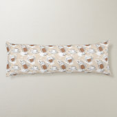 Kaffee, süßes Muster Seitenschläferkissen (Rückseite)