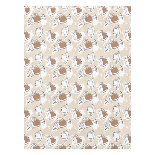 Kaffee, süßes Muster Tischdecke (Vorderseite)