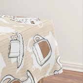 Kaffee, süßes Muster Tischdecke (Beispiel)