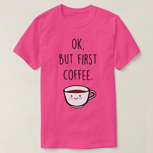 Kaffee T-Shirt (Design vorne)