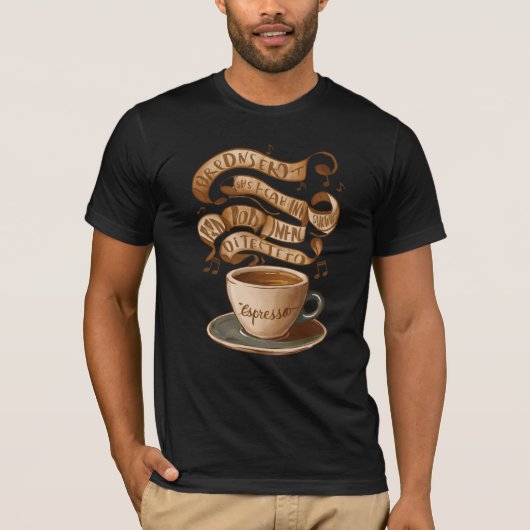 Kaffee T-Shirt (Vorderseite)