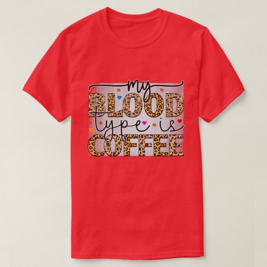 Kaffee T-Shirt (Design vorne)
