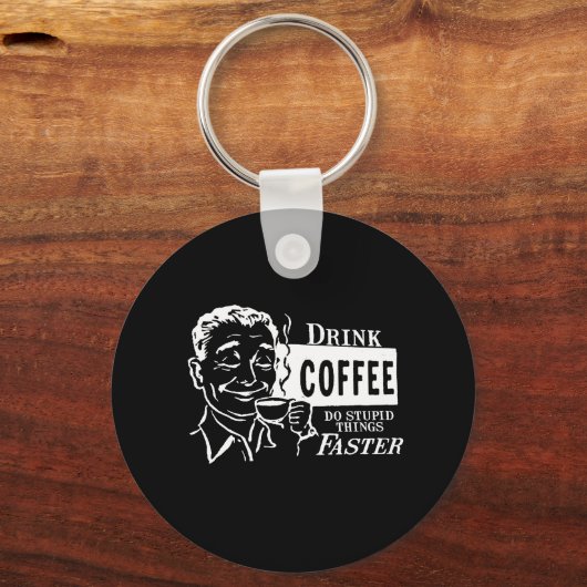 KAFFEE-T - Shirt Schlüsselanhänger (Vorderseite)