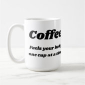 Kaffee tankt Ihren Körper eine Schale auf einmal Kaffeetasse (Links)