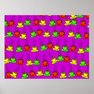 Kaffee-Tapete Poster