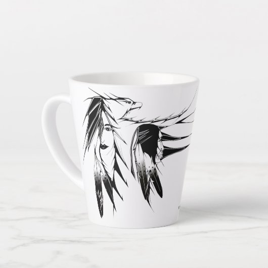 Kaffee Tasse 12 oz Adler (Linke Ecke)