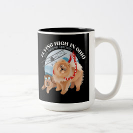 KAFFEE-TASSE - 2 TONSCHWARZE W/2025-LOGO ZWEIFARBIGE TASSE