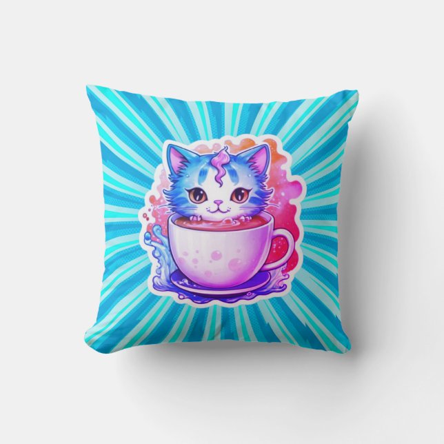 Kaffee-Tasse-94678 Kissen (Vorderseite)