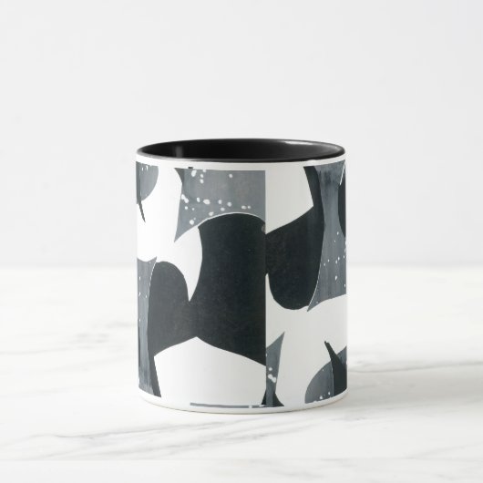 Kaffee-Tasse - Abstraktes Design, "Blades" Tasse (Zentrum)