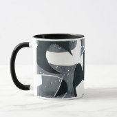 Kaffee-Tasse - Abstraktes Design, "Blades" Tasse (Links)