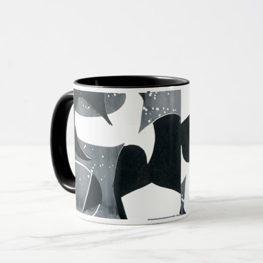Kaffee-Tasse - Abstraktes Design, "Blades" Tasse (Vorderseite Links)