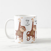 Kaffee-Tasse Affen und Redewendungen Kaffeetasse (Links)