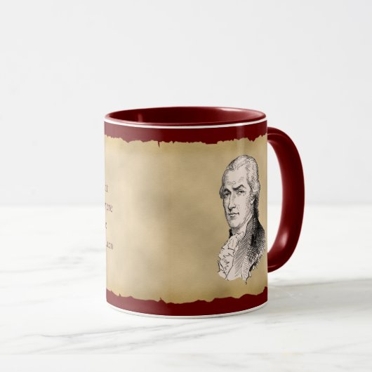 Kaffee-Tasse Alexanders Hamilton Tasse (VorderseiteRechts)