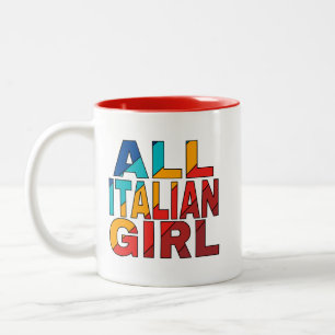 Kaffee Tasse Alle italienischen Girl-Design