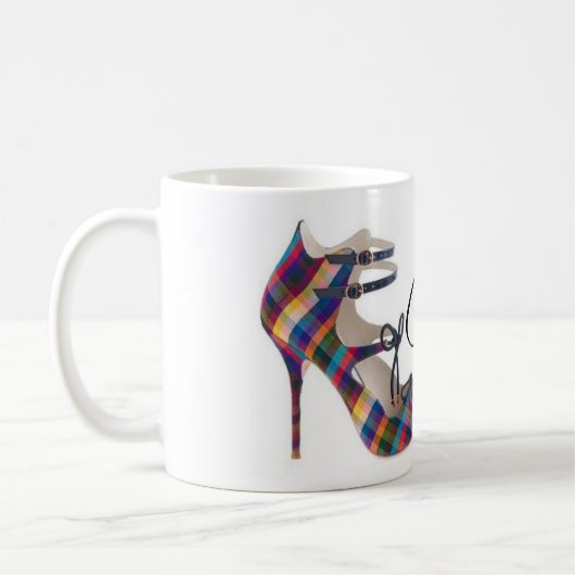 Kaffee Tasse Aschenputtel bunte Schuhe Zitat Tea C (Links)